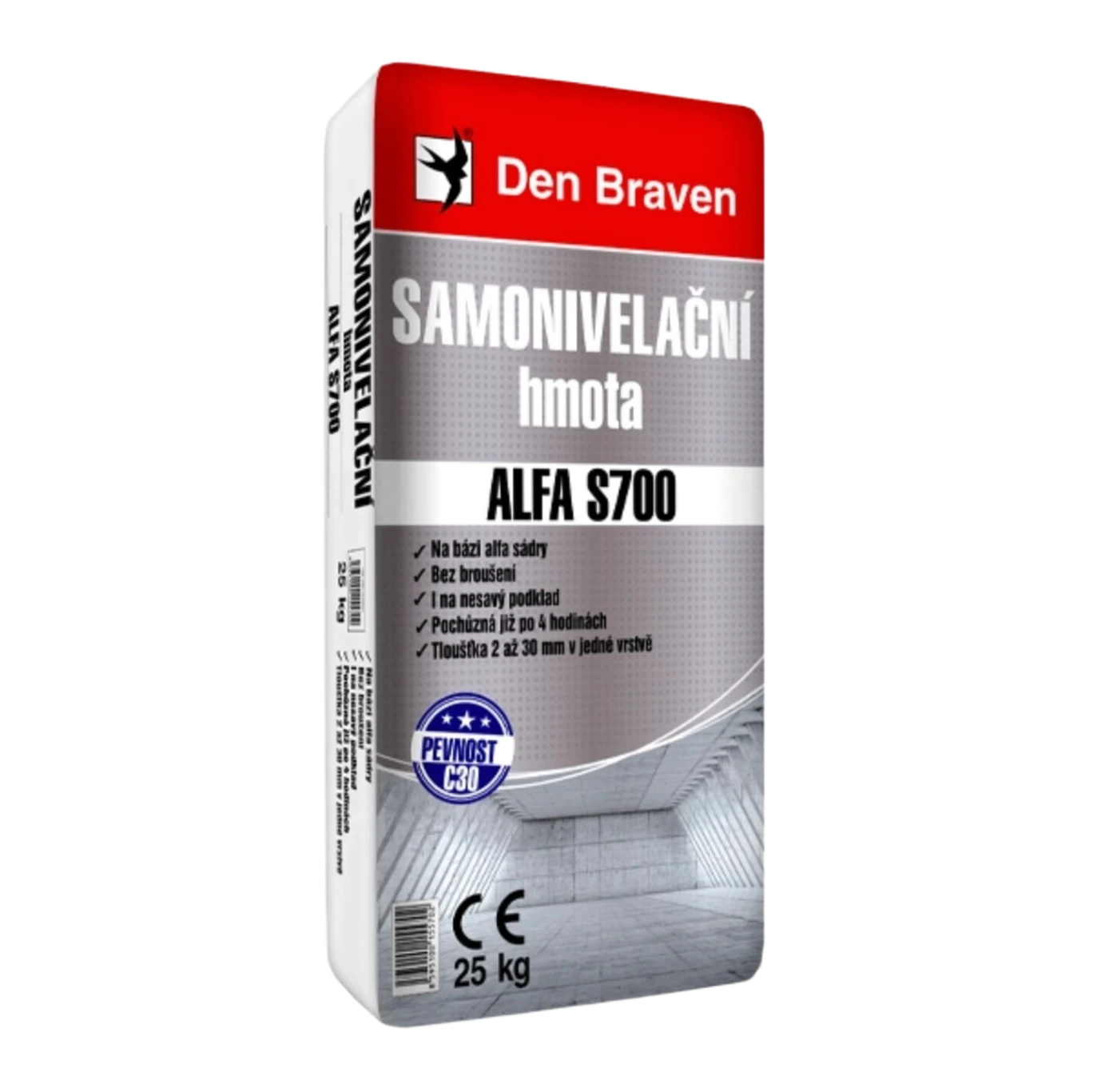 Den Braven Samonivelační hmota na Podlahy ALFA S700 25 kg
